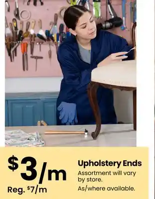 Fabricland Upholstery Ends offer