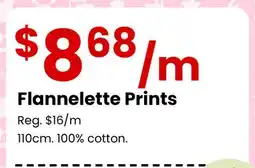 Fabricland Flannelette Prints offer