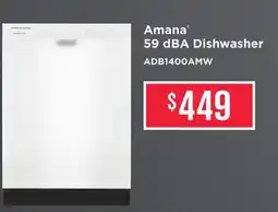 TA Appliances & Barbecues Amana 59 dBA Dishwasher offer