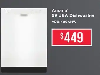 TA Appliances & Barbecues Amana 59 dBA Dishwasher offer