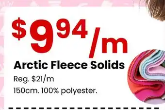 Fabricland Arctic Fleece Solids offer