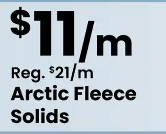 Fabricland Arctic Fleece Solids offer