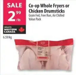 Co-op Co-op Whole Fryers or Chicken Drumsticks offer