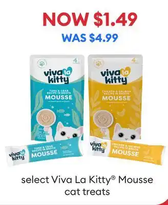 Petsmart select Viva La Kitty Mousse cat treats offer