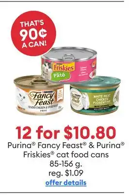 Petsmart Purina Fancy Feast & Purina Friskies cat food cans offer