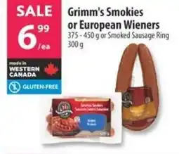 Co-op Grimm's Smokies or European Wieners offer