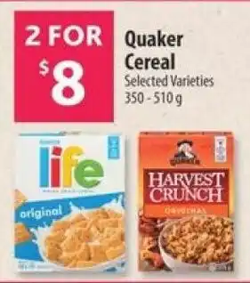 Co-op Quaker cereal offer