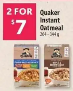 Co-op Quaker Instant Oatmeal offer