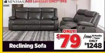 Surplus Furniture Port Salem Grey Reclining Sofa offer