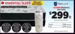 Surplus Furniture Essential Sleep Queen Mattress Set offer