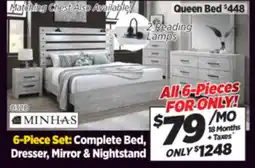 Surplus Furniture Derby White 6-Piece Queen Bedroom Set offer