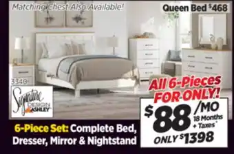 Surplus Furniture Linnocreek White 6-Piece Queen Bedroom Set offer