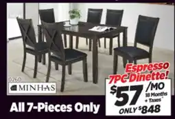 Surplus Furniture Bristol Grey 7Pc Dinette Set offer