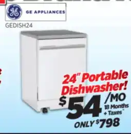 Surplus Furniture GE 24 Portable Dishwasher offer