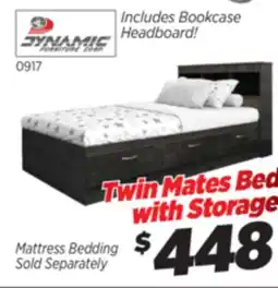 Surplus Furniture Canyon Maple Twin Mates Bed offer