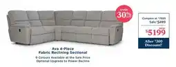 La Z Boy Ava 4-Piece Fabric Reclining Sectional offer