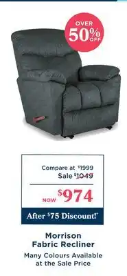 La Z Boy Morrison Fabric Recliner offer