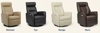 La Z Boy ZMod 100% Leather Swivel Glider Collection offer