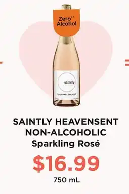 Wine Rack SAINTLY HEAVENSENT NON-ALCOHOLIC Sparkling Rosé offer