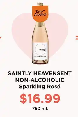 Wine Rack SAINTLY HEAVENSENT NON-ALCOHOLIC Sparkling Rosé offer