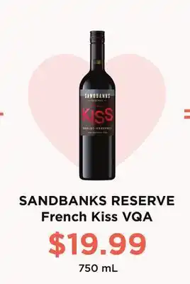 Wine Rack SANDBANKS RESERVE French Kiss VQA offer