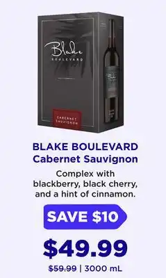 Wine Rack BLAKE BOULEVARD Cabernet Sauvignon offer