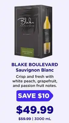 Wine Rack BLAKE BOULEVARD Sauvignon Blanc offer