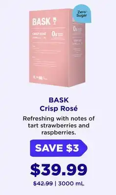 Wine Rack BASK Crisp Rosé offer