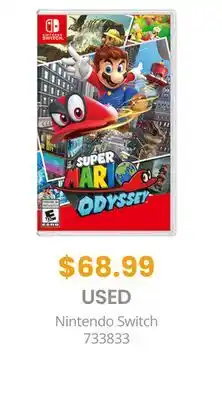 GameStop Nintendo Switch Super Mario Odyssey offer