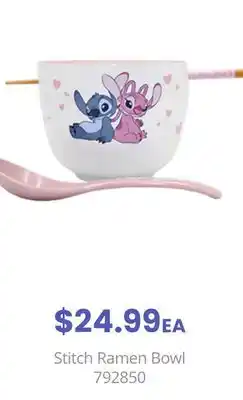 GameStop Stitch Ramen Bowl offer