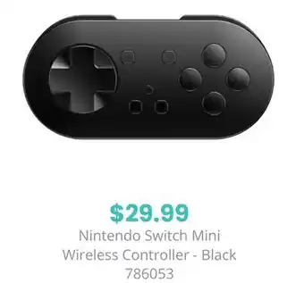 GameStop Nintendo Switch Mini Wireless Controller - Black offer