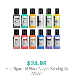 GameStop Mini Figure 16 Piece Acrylic Painting Kit Biogenik offer