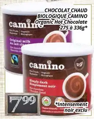 Supermarché PA CHOCOLAT CHAUD BIOLOGIQUE CAMINO | ORGANIC HOT CHOCOLATE offer