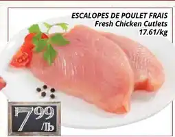 Supermarché PA ESCALOPES DE POULET FRAIS | Fresh Chicken Cutlets offer