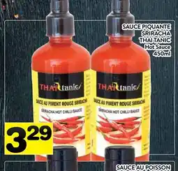 Supermarché PA SAUCE PIQUANTE SRIRACHA THAI TANIC | Hot Sauce offer