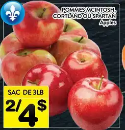 Supermarché PA POMMES MCINTOSH, CORTLAND OU SPARTAN | Apples offer