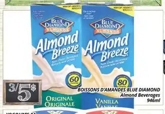 Supermarché PA BOISSONS D'AMANDES BLUE DIAMOND | Almond Beverages offer