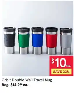 Kitchen Stuff Plus Orbit Double Wall Travel Mug offer