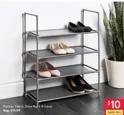 Kitchen Stuff Plus Plateau Fabric Shoe Rack 4 - Level offer