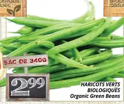 Supermarché PA HARICOTS VERTS BIOLOGIQUES | Organic Green Beans offer