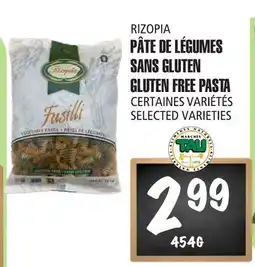 Marches Tau PÂTE DE LÉGUMES SANS GLUTEN RIZOPIA offer