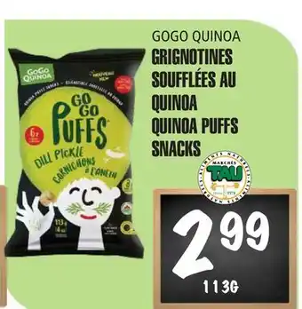 Marches Tau GRIGNOTINES SOUFFLÉES AU QUINOA GOGO QUINOA offer