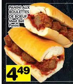 Supermarché PA PANINI AUX BOULETTES DE BOEUF | Meat Ball Panini offer