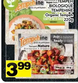 Supermarché PA TEMPEH BIOLOGIQUE TEMPEHINE | Organic Tempeh offer