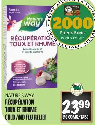 Marches Tau RÉCUPÉRATION TOUX ET RHUME NATURE'S WAY offer