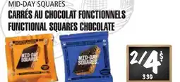 Marches Tau CARRÉS AU CHOCOLAT FONCTIONNELS MID-DAY SQUARES offer