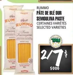 Marches Tau PÂTE DE BLÉ DUR RUMMO offer