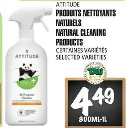 Marches Tau PRODUITS NETTOYANTS NATURELS ATTITUDE offer