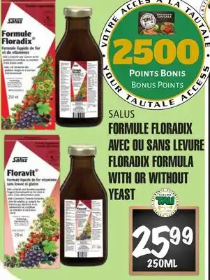 Marches Tau FORMULE FLORADIX AVEC OU SANS LEVURE SALUS offer