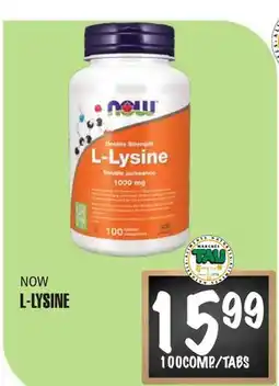 Marches Tau L-LYSINE NOW offer